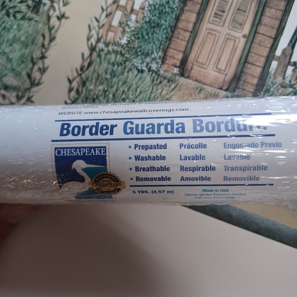 Wallpaper Border Country Portrait Blocks Outhouse Bathroom - Picture 6 of 12